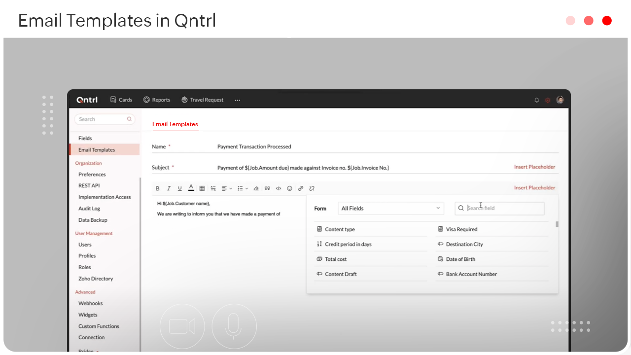 Videos Email Templates Qntrl